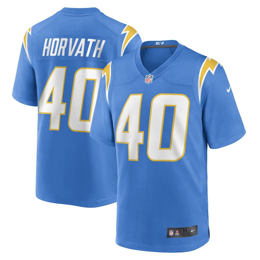 Men Los Angeles Chargers #40 Zander Horvath Nike Powder Blue Game Player NFL Jersey->los angeles chargers->NFL Jersey